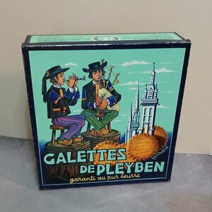 Vintage French Lithographed Tin "Galettes de Pleyben" Biscuit-Bagpipes